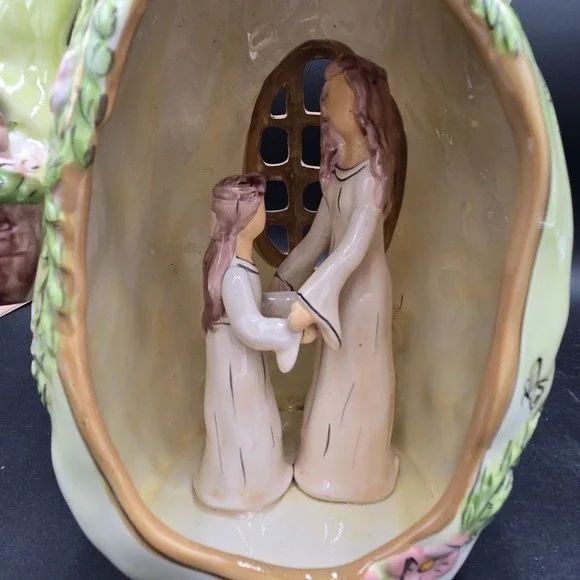 Blue Sky 2009 Sisters Are The Brightest Figure 12" Ceremic Floral Sibling Gift - Picture 13 of 16